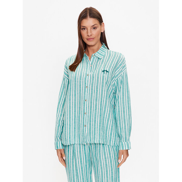 Etam Koszulka piżamowa 6539396 Zielony Relaxed Fit