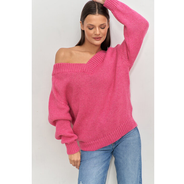lemoniade Sweter LS417 Różowy Regular Fit