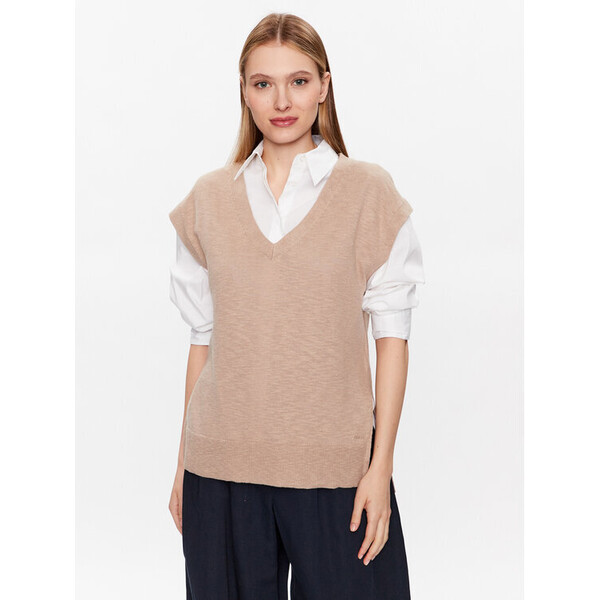 Gant Sweter 4805190 Beżowy Regular Fit
