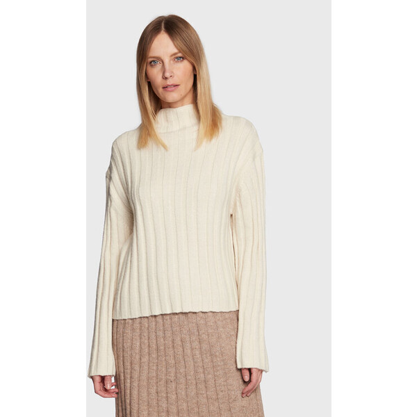 Gina Tricot Sweter Hanni 17891 Beżowy Relaxed Fit