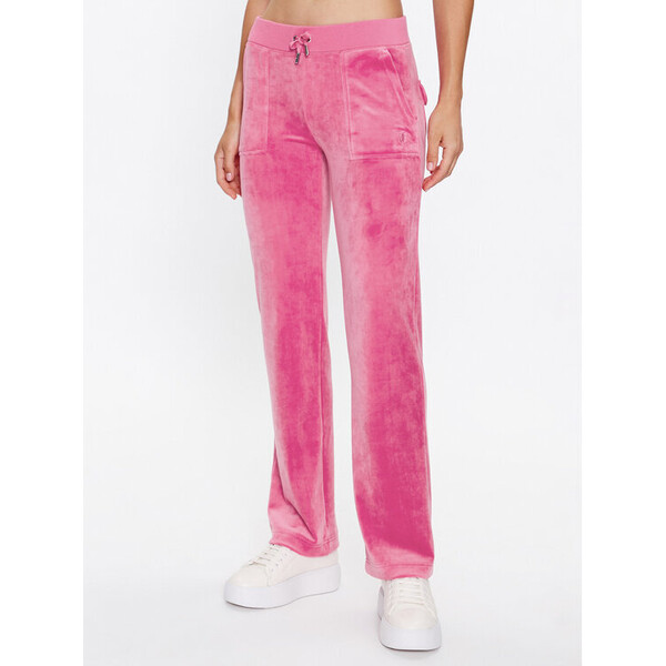 Juicy Couture Spodnie dresowe Del Ry JCAP180 Różowy Regular Fit