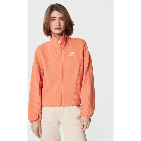 New Balance Bluza WJ23500 Pomarańczowy Oversize
