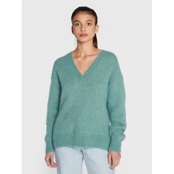 American Vintage Sweter Pinobery PINO18IH22 Zielony Regular Fit