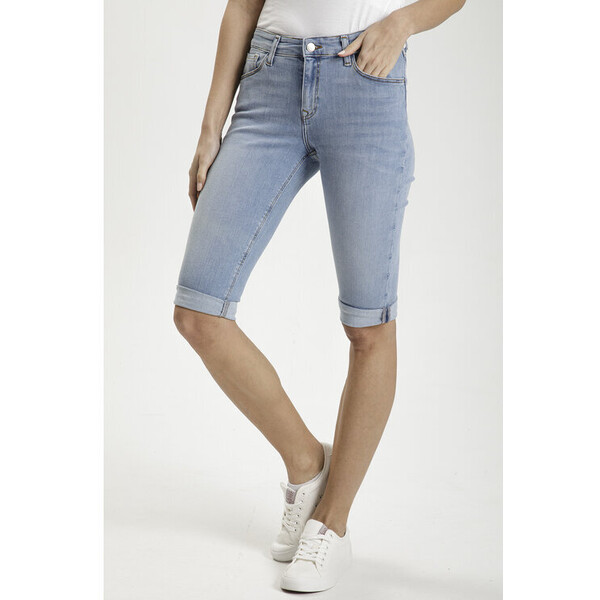 Cross Jeans Szorty jeansowe P 457-033 Niebieski Slim Fit