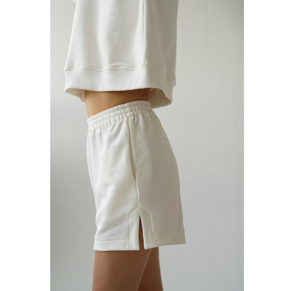 Duende Szorty materiałowe Dash Shorts Biały Regular Fit