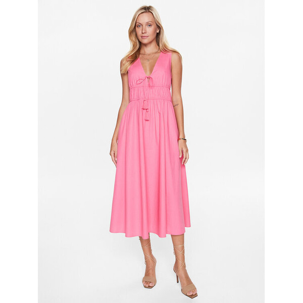 Seafolly Sukienka letnia Sunbreak Poplin 54878-DR Różowy Regular Fit