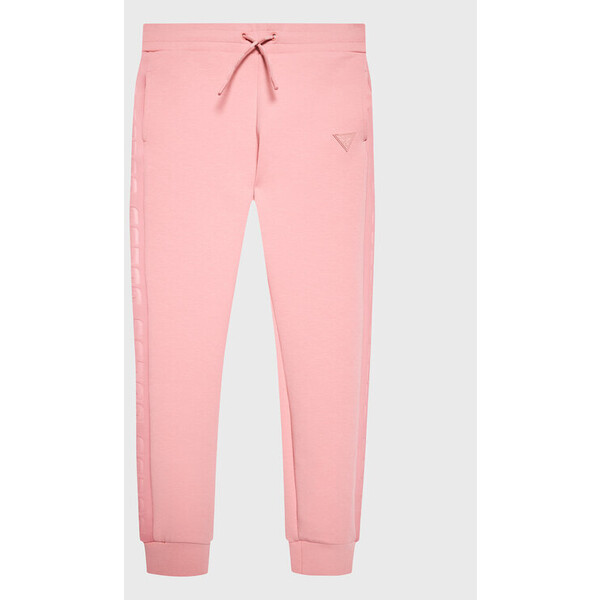 Guess Spodnie dresowe J2YQ24 FL03S Różowy Regular Fit