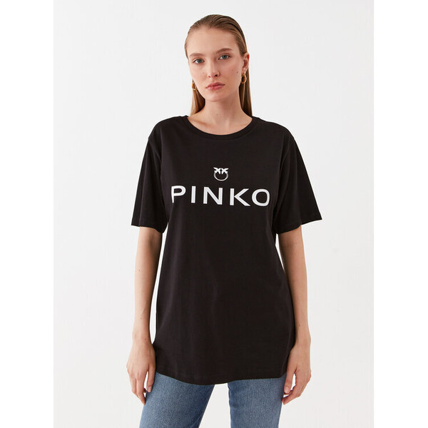 Pinko T-Shirt Scanner 101704 A12Y Czarny Relaxed Fit