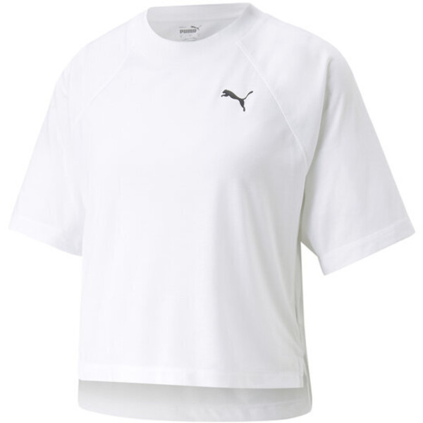 Puma T-Shirt 673095 Biały Regular Fit