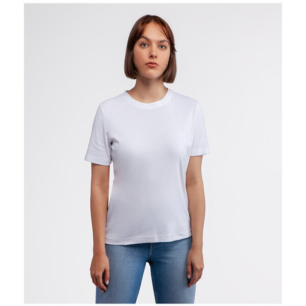 Lee Cooper T-Shirt OLENA Biały Relaxed Fit