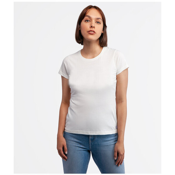 Lee Cooper T-Shirt ISLA2 Biały Slim Fit