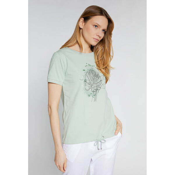 Monnari T-Shirt TSHA191-K008 Zielony Regular Fit