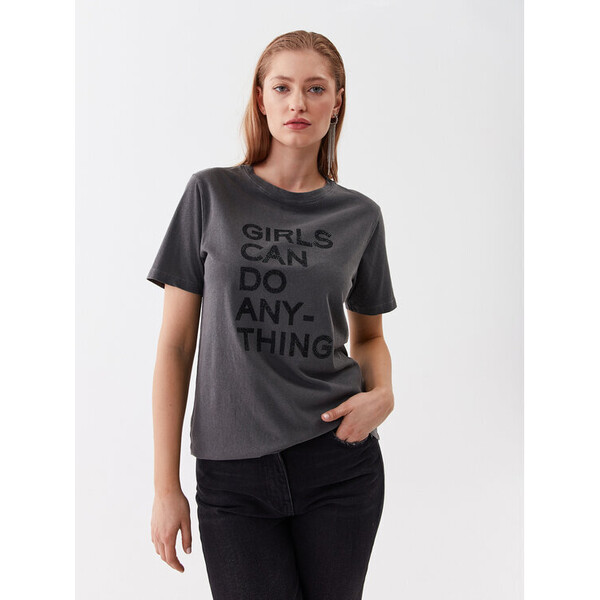 Zadig&Voltaire T-Shirt Bella JWTS01520 Szary Relaxed Fit