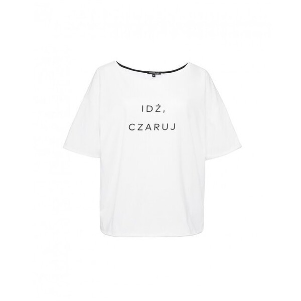 HEXELINE T-Shirt 0165/B1 Biały Oversize