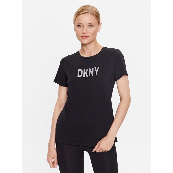 DKNY T-Shirt P03ZBDNA Czarny Regular Fit