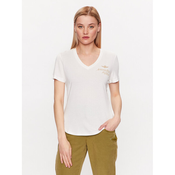 Aeronautica Militare T-Shirt 231TS2109DJ601 Biały Regular Fit