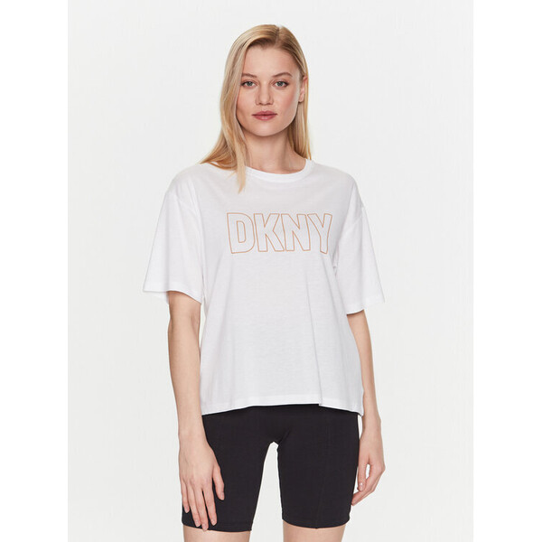 DKNY T-Shirt YI2222654 Biały Relaxed Fit