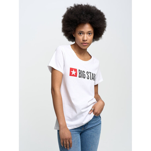 BIG STAR T-Shirt risma_101 Biały Basic Fit