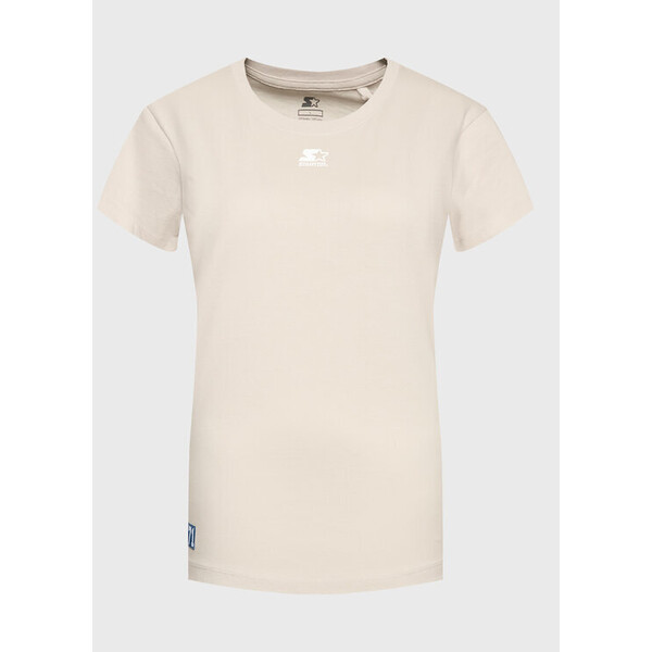 Starter T-Shirt SWN-307-122 Beżowy Regular Fit