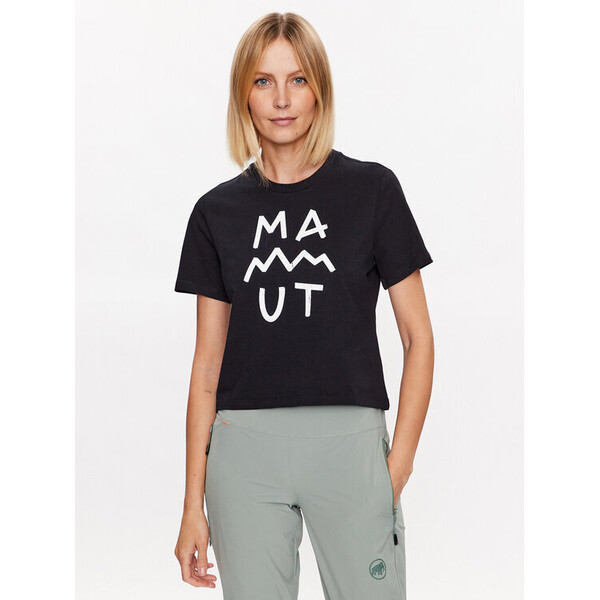 Mammut T-Shirt 1017-05170 Czarny Regular Fit