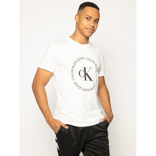 Calvin Klein Jeans T-Shirt J30J314760 Biały Regular Fit
