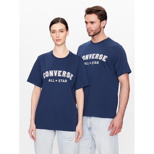 Converse T-Shirt Unisex All Star 10024566-A14 Granatowy Regular Fit
