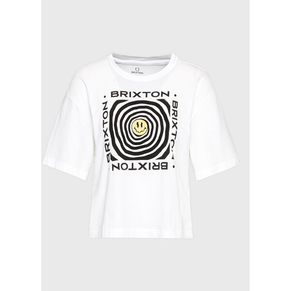 Brixton T-Shirt Dizzy 16867 Biały Regular Fit