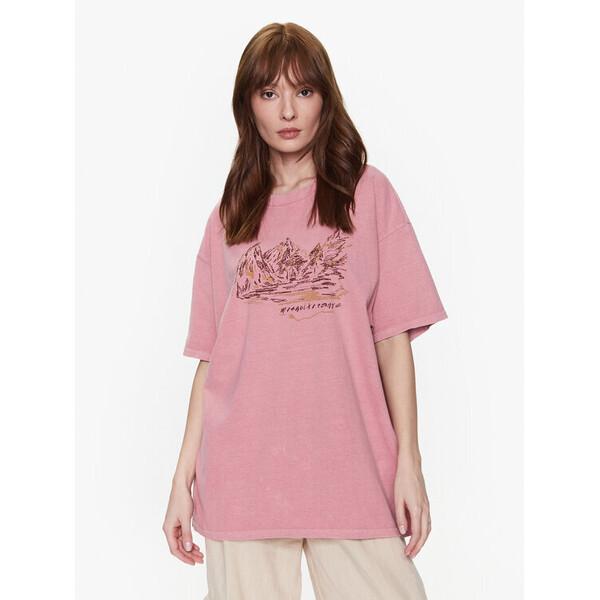 BDG Urban Outfitters T-Shirt BDG MOSQUITO RANGE DAD T 76471770 Różowy Oversize