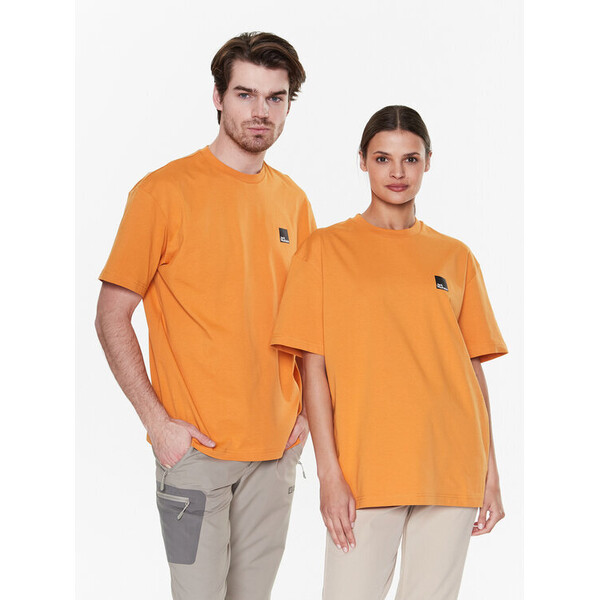 Jack Wolfskin T-Shirt Unisex Eschenheimer 1809091 Pomarańczowy Regular Fit