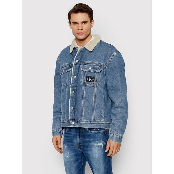 Calvin Klein Jeans Kurtka jeansowa J30J319052 Niebieski Regular Fit