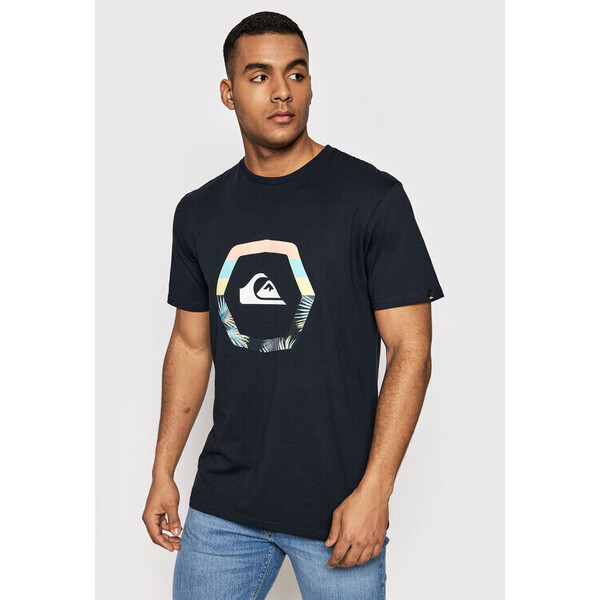 Quiksilver T-Shirt Uprise EQYZT06663 Granatowy Classic Fit