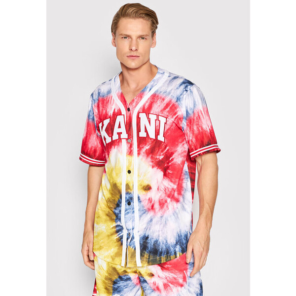 Karl Kani T-Shirt Serif Tie Dye Baseball 6033309 Kolorowy Regular Fit