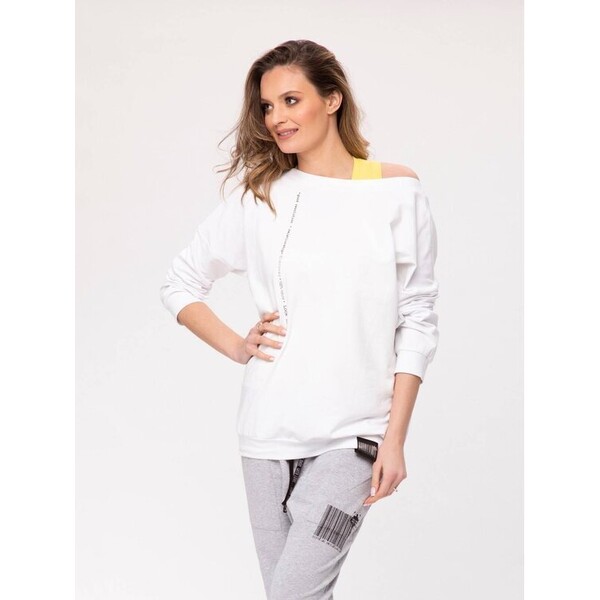 Look Made With Love Bluza Look 112 Ada white Biały Oversize
