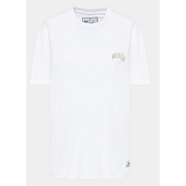 Mercer Amsterdam T-Shirt Unisex The Rugby MEAP231020 Biały Regular Fit