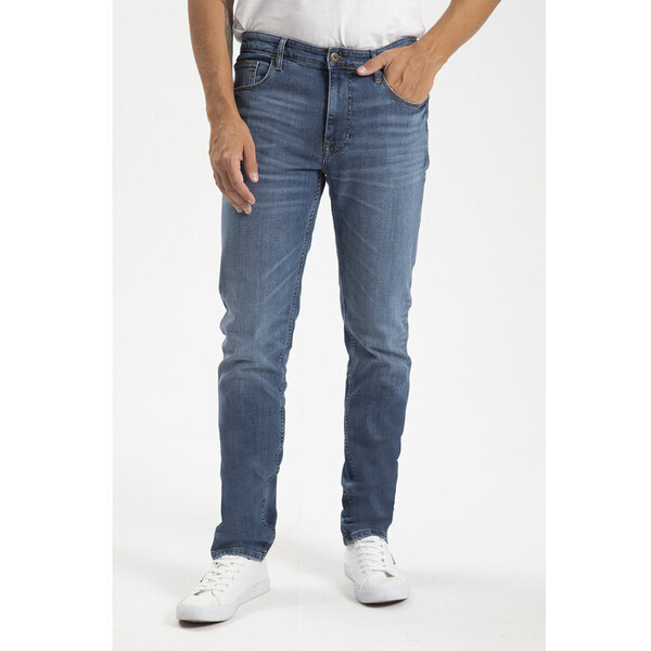 Cross Jeans Jeansy E 169-064 Niebieski Slim Fit