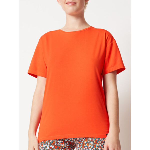 Skiny T-Shirt 080627 Pomarańczowy Regular Fit