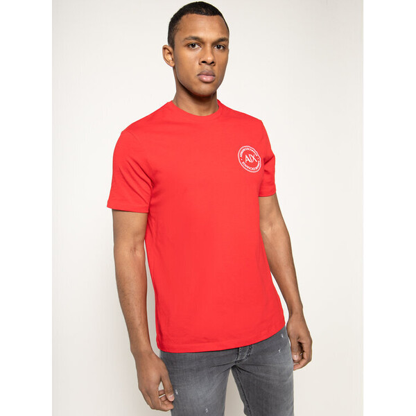 Armani Exchange T-Shirt 3HZTFF ZJH4Z 1401 Czerwony Regular Fit