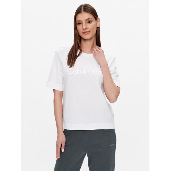 Calvin Klein Performance T-Shirt 00GWS3K128 Biały Relaxed Fit
