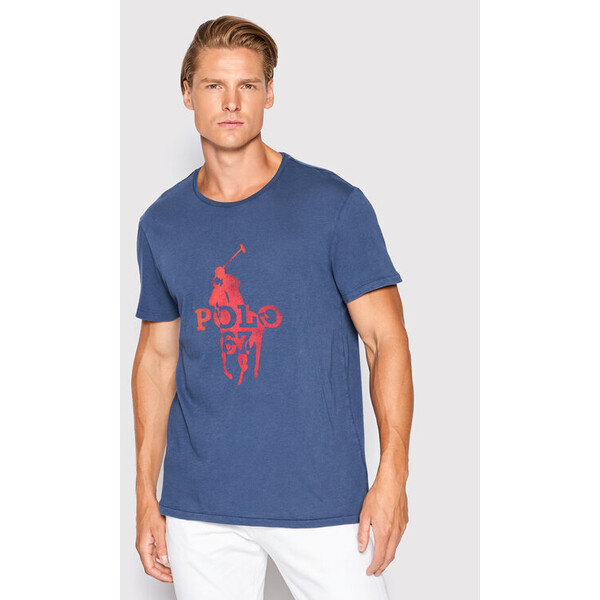 Polo Ralph Lauren T-Shirt 710872329005 Granatowy Regular Fit