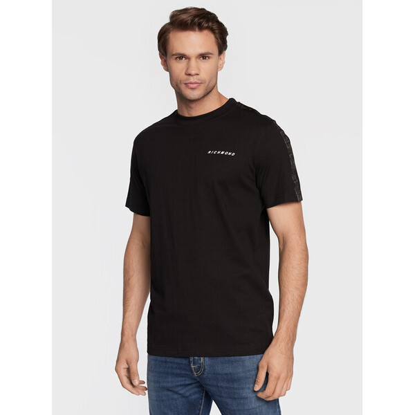 John Richmond T-Shirt UMA22098TS Czarny Regular Fit