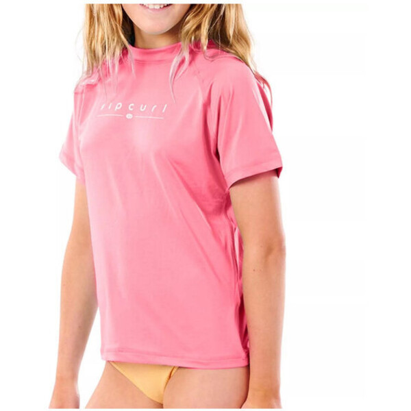 Rip Curl Koszulka do pływania Girls Golden Rays S/Sl Różowy