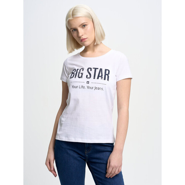 BIG STAR T-Shirt brunona_101 Biały Basic Fit