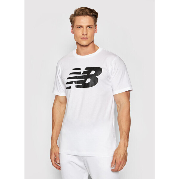 New Balance T-Shirt Classics Tee MT03919 Biały Athletic Fit