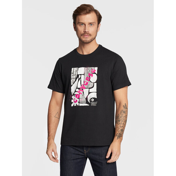 Converse T-Shirt 10023992-A01 Czarny Standard Fit