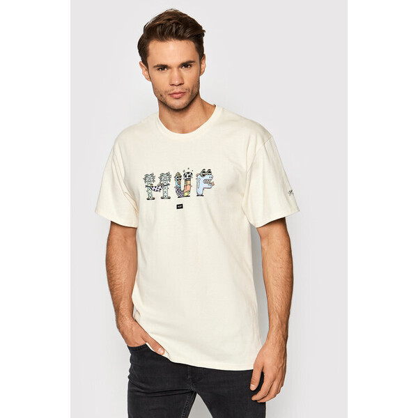 HUF T-Shirt Steven Harrington TS01687 Beżowy Regular Fit