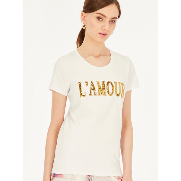 L’AF T-Shirt Lamour Biały Basic Fit