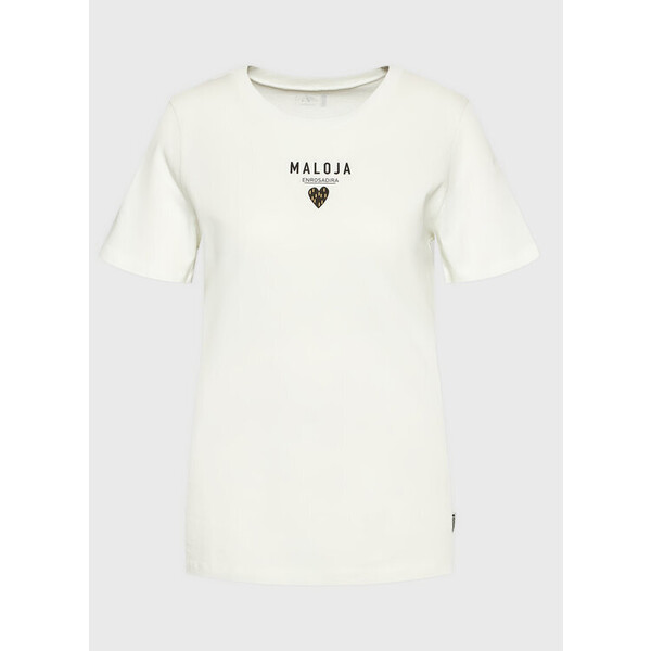 Maloja T-Shirt Planbellm 34405-1-8585 Biały Regular Fit