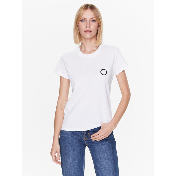 Trussardi T-Shirt 56T00538 Biały Regular Fit