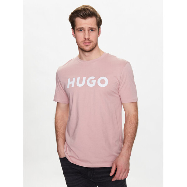 Hugo T-Shirt 50467556 Różowy Regular Fit