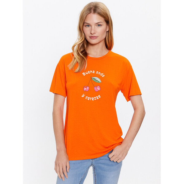 JDY T-Shirt 15286245 Pomarańczowy Loose Fit